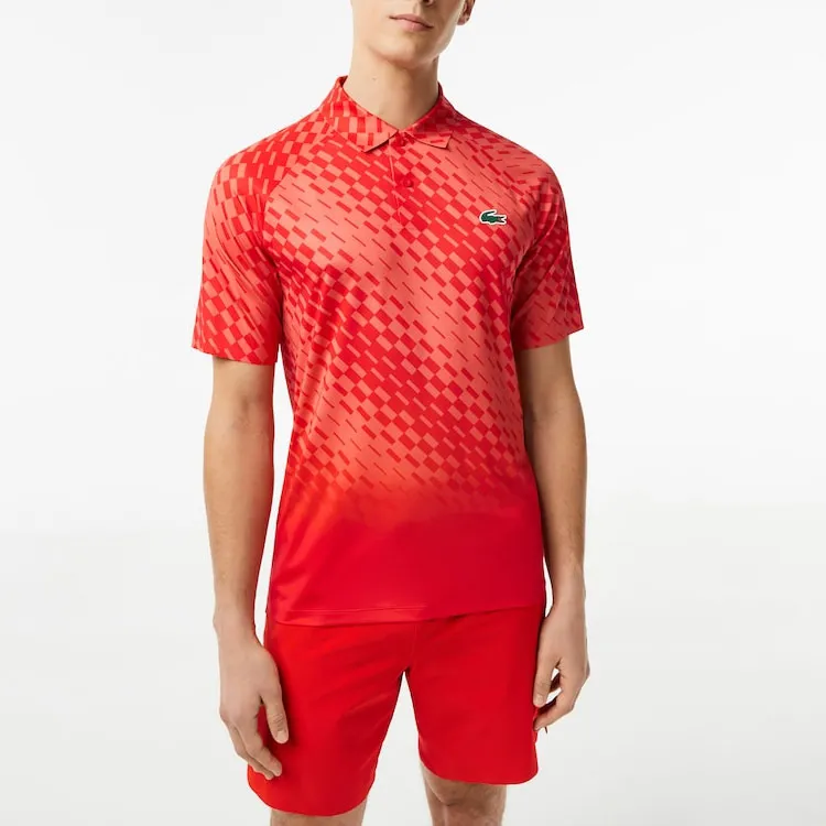 LACOSTE Djokovic Collaboration Polo Shirts Men Red-1