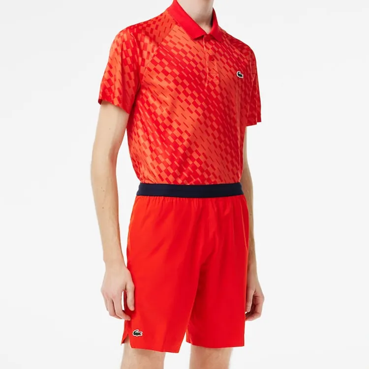 LACOSTE Djokovic Collaboration Casual Shorts Men Red-2