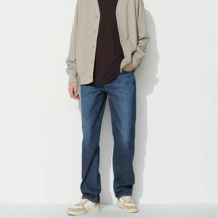 UNIQLO Jeans Men 66 Blue-2