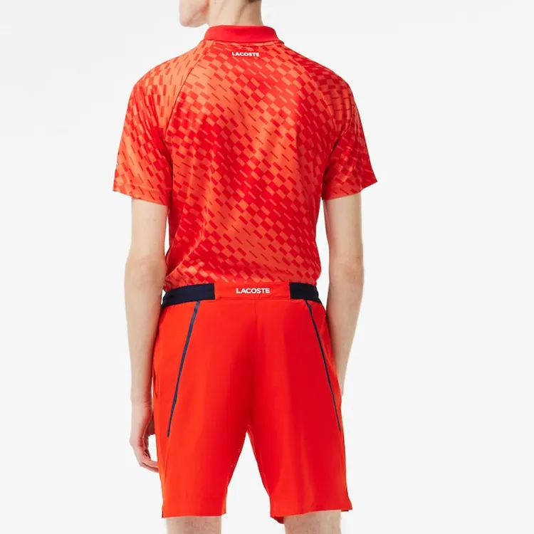 LACOSTE Djokovic Collaboration Casual Shorts Men Red-3