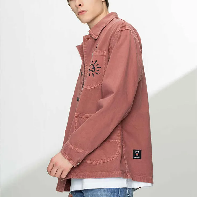 Lee Denim Jacket Men's Rose Red-4