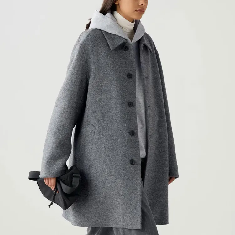 UNIQLO C Collection Coats Unisex Sky Gray-2