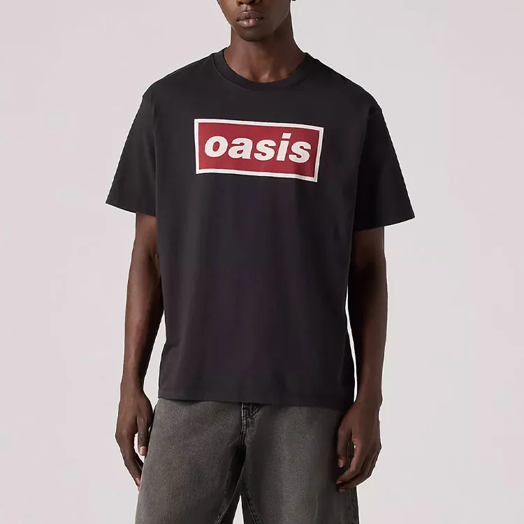 Levis Oasis Collaboration T Shirts Men Black-1