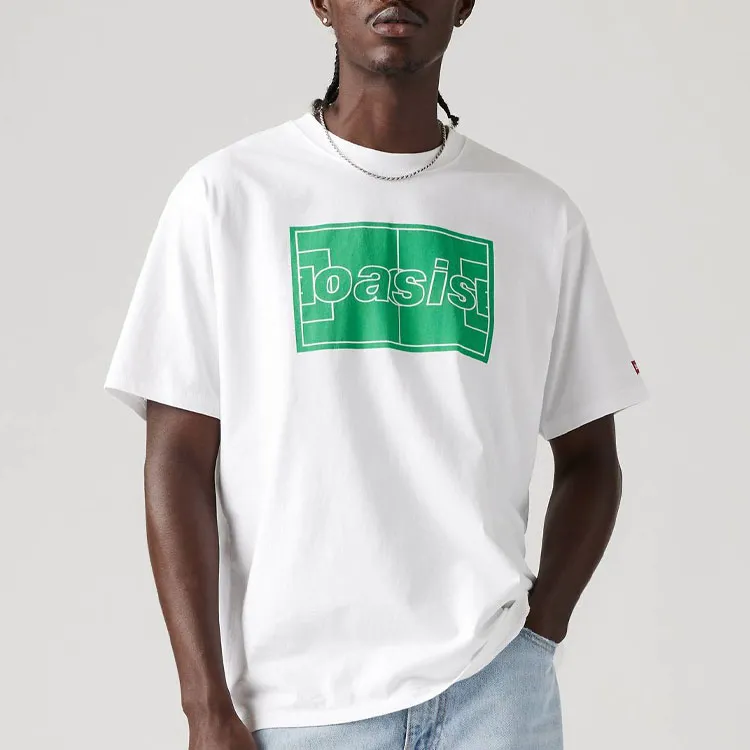 Levis Oasis Collaboration T Shirts Men White-1