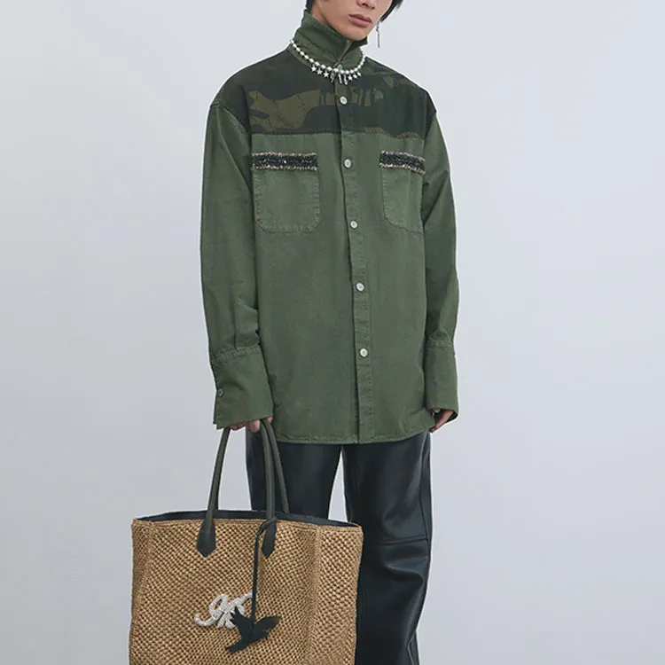 GOOD BAI Series 916 Shirts Unisex Army Green-3