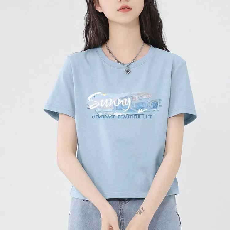 Warrior T-Shirt Women's Haze Blue-1