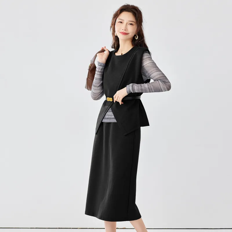 TERRE BLEUE Skirt Set Women's Black-7
