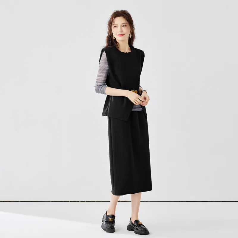 TERRE BLEUE Skirt Set Women's Black-2