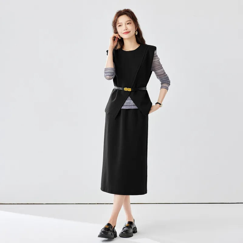 TERRE BLEUE Skirt Set Women's Black-1