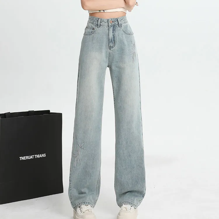 YINLEI Jeans Women's Light Blue-1