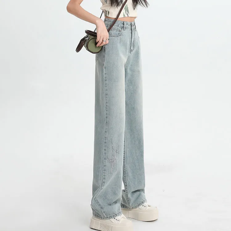 YINLEI Jeans Women's Light Blue-3