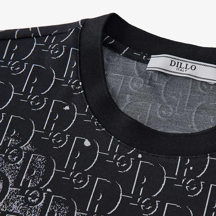 DILLO T Shirt Men's Black And Gray Letters-2