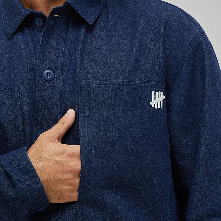 UNDEFEATED SS25 Shirt Unisex Navy Blue-2