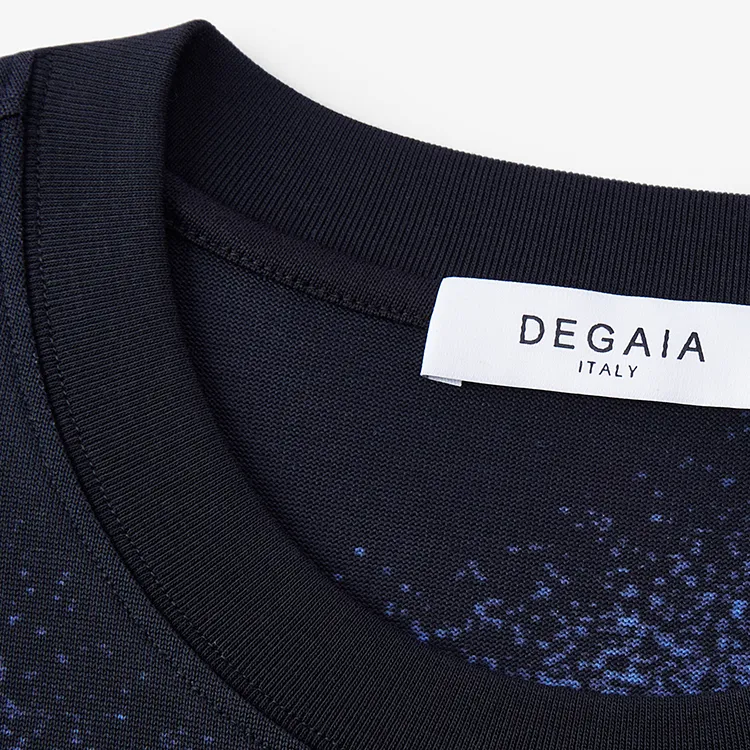 DEGAIA SS25 T Shirt Men's Dark Denim Blue Camouflage-2