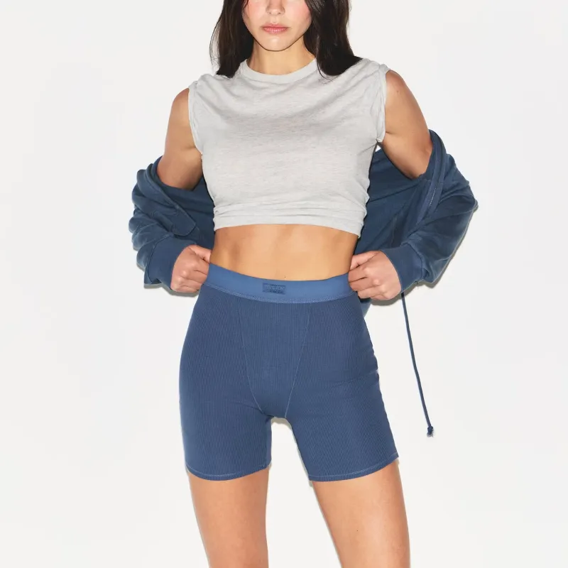 SKIMS COTTON RIB BOXER Underpants Women's 1 Pack-2