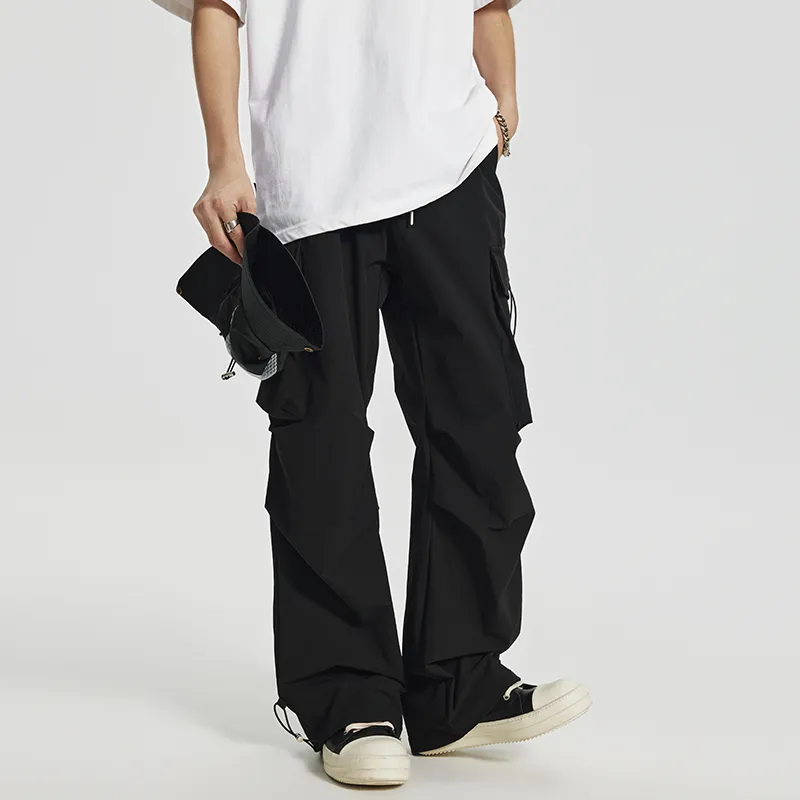SONGS ALONG Casual Pants Unisex Black-1