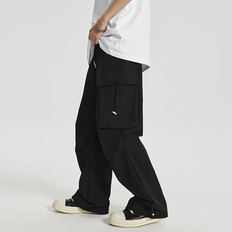 SONGS ALONG Casual Pants Unisex Black-6