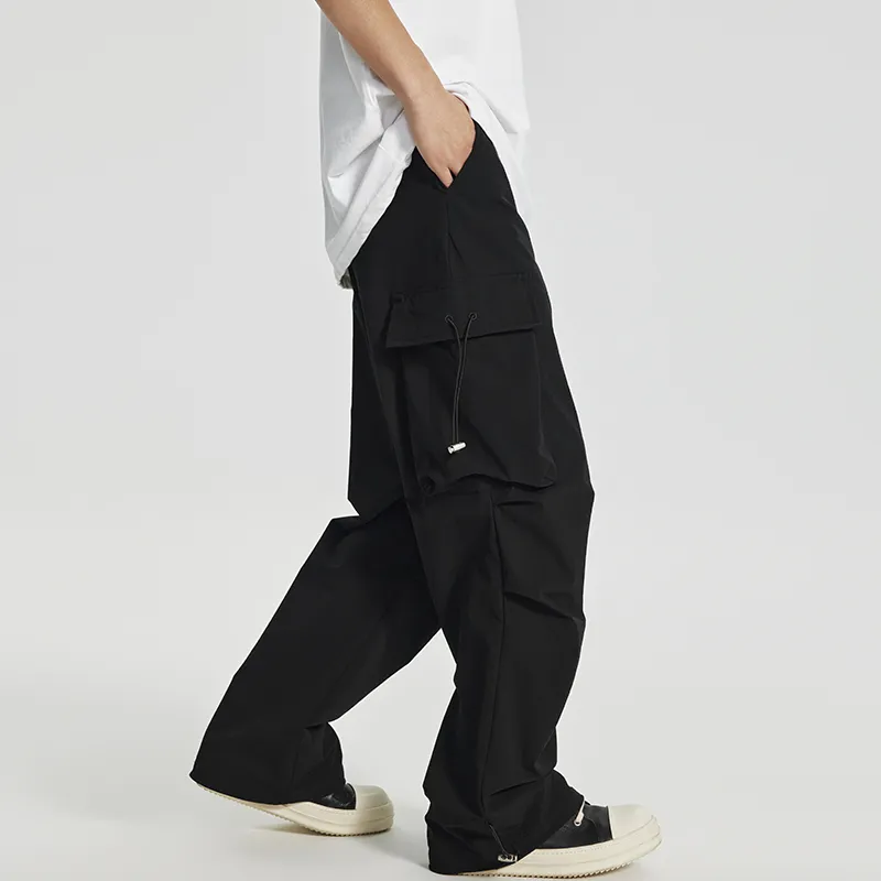SONGS ALONG Casual Pants Unisex Black-2