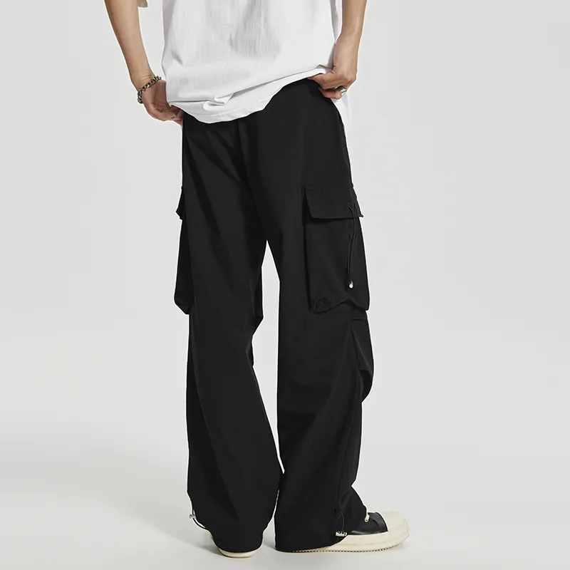 SONGS ALONG Casual Pants Unisex Black-5