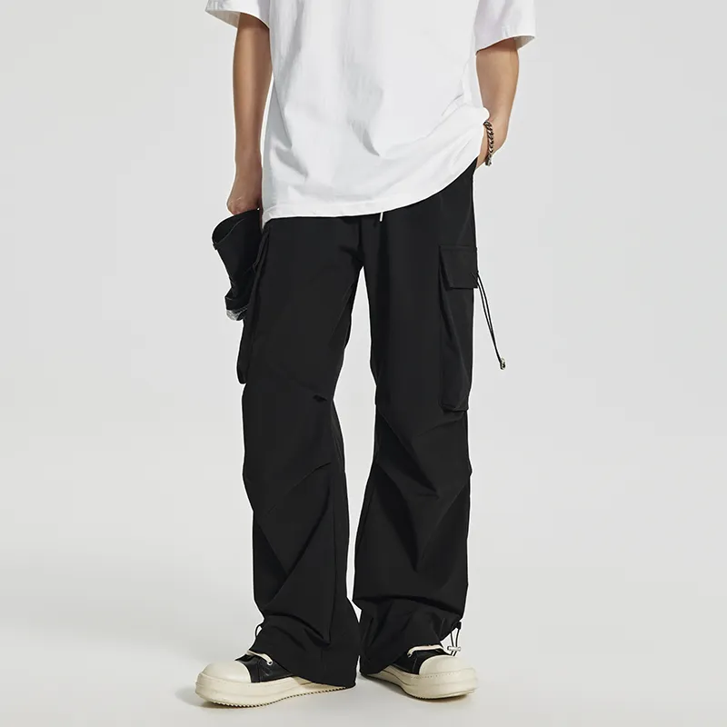 SONGS ALONG Casual Pants Unisex Black-3