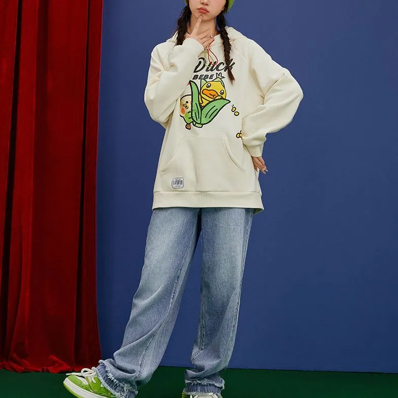 B.Duck x Bebe Sweatshirt Women's Ecru-2