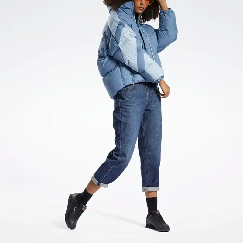 Reebok Down Jackets Women's Blue/Light Gray-1