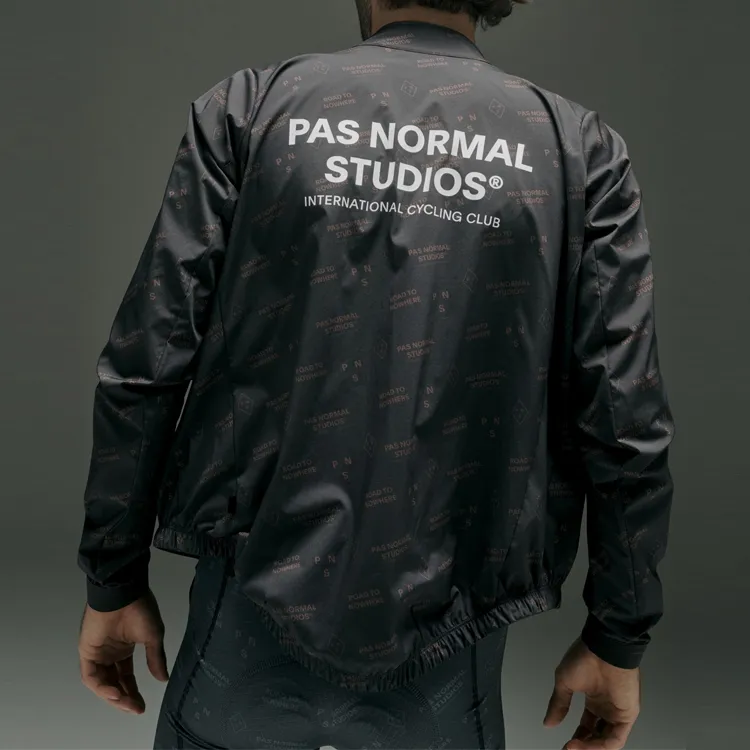 PAS NORMAL STUDIOS Mechanism Late Drop Cycling Clothing Men's Black Patterned/Black Contrast-4
