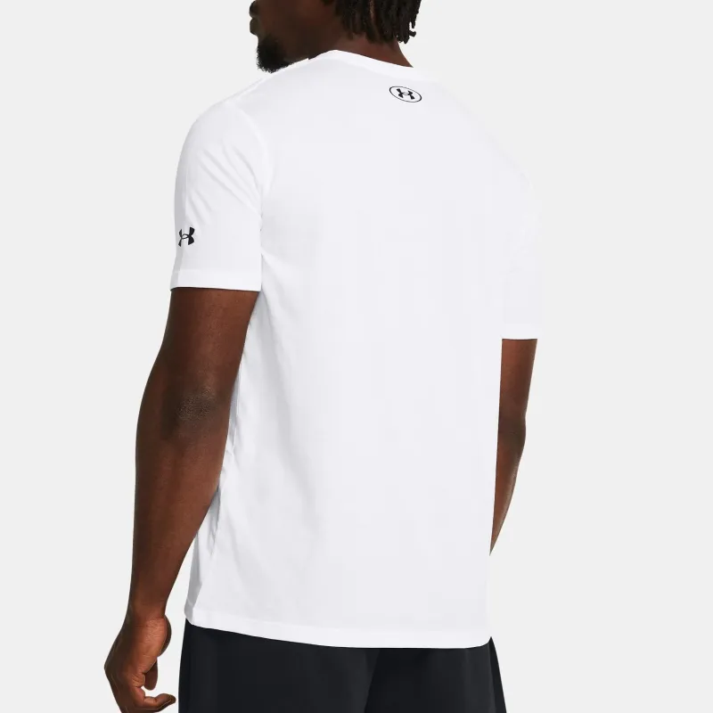 Under Armour UA Athletics T Shirt Men's White-3