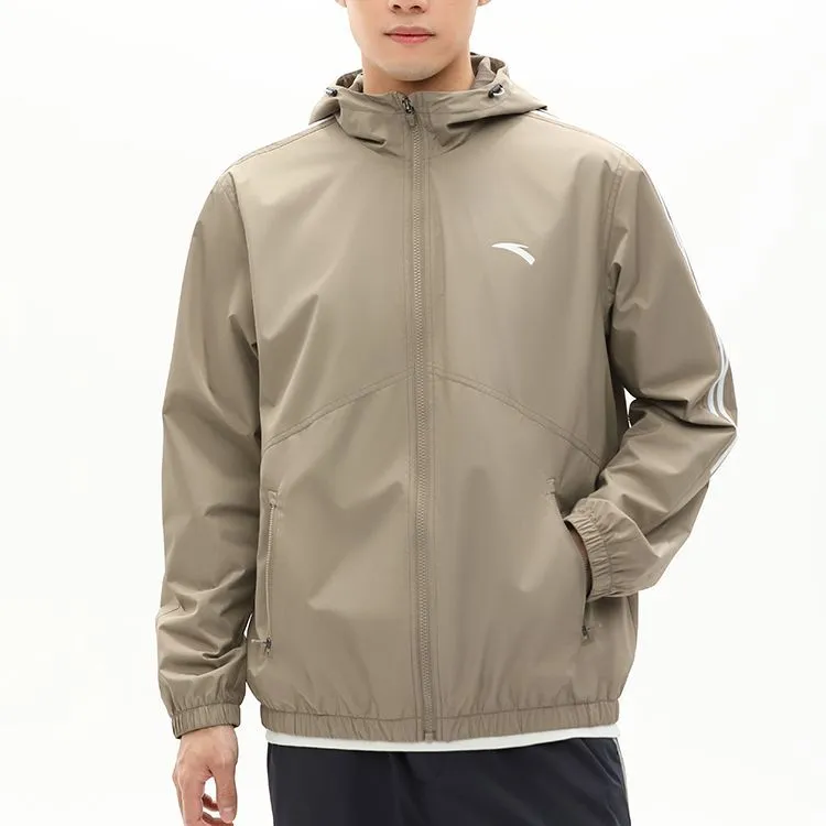 Anta Comprehensive Training Collection Sports Lifestyle Collection Trench Coat Men's Withered Wood Color-1
