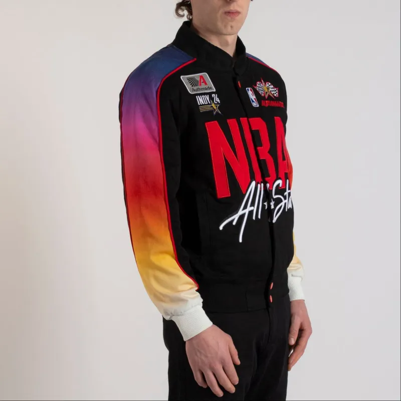 NBA x Authmade Jackets Coats Unisex Black-3