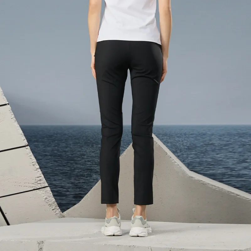 RAPIDO Knitted Sweatpants Women's Black-1