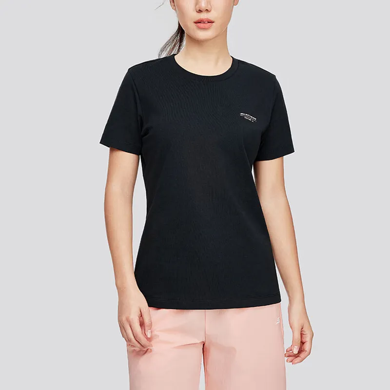 Skechers Regular T Shirt Women's Carbon Black-2