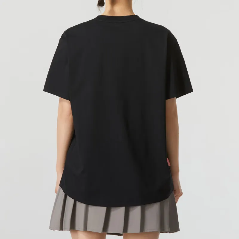 Skechers Drop Shoulder Sleeve T Shirt Women's Carbon Black-2