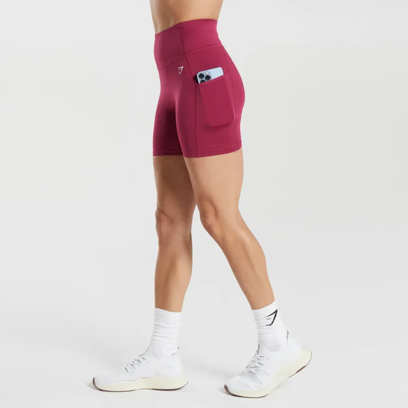 GYMSHARK Sports Shorts Women's Pink-2