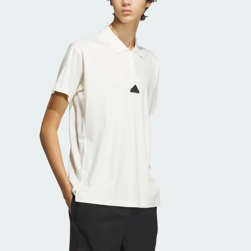Adidas CITY ESCAPE Polo Shirt Men's Jade White-3