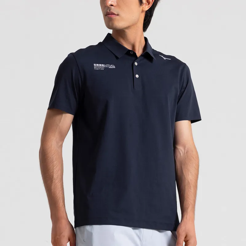 Mizuno ESSENTIAL Series Polo Shirt Men's Polar Night Blue-3