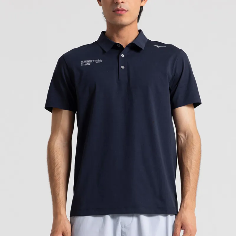 Mizuno ESSENTIAL Series Polo Shirt Men's Polar Night Blue-4