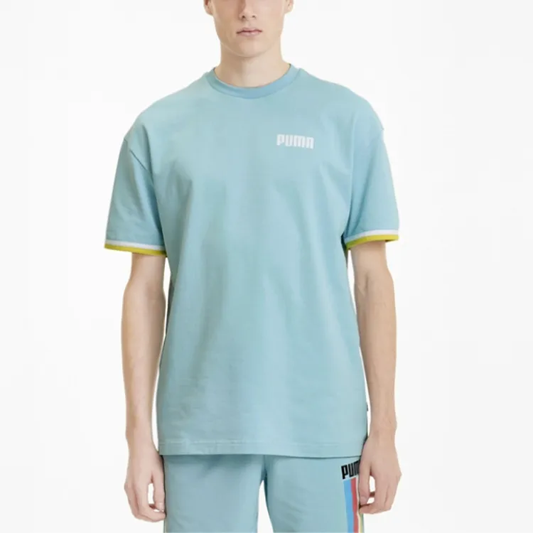 PUMA BRATION T-Shirts Men Sky Blue-2