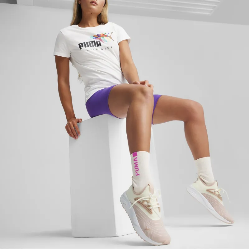 PUMA ESS+ T Shirts Women's White-3
