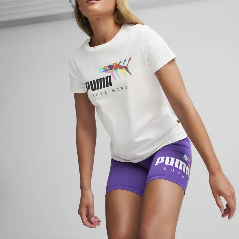 PUMA ESS+ T Shirts Women's White-2