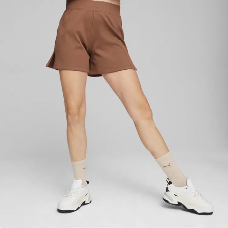 PUMA FLARED SHORTS Casual Shorts Women's Brown-2