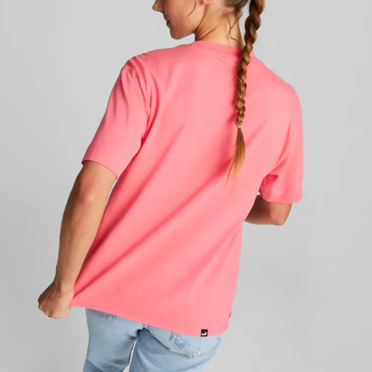 PUMA T Shirts Women's Heart Red-4