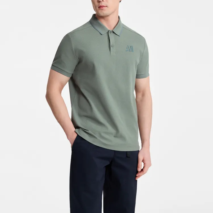AIGLE DFT SORONA Polo Shirt Men's Rosemary Green-3