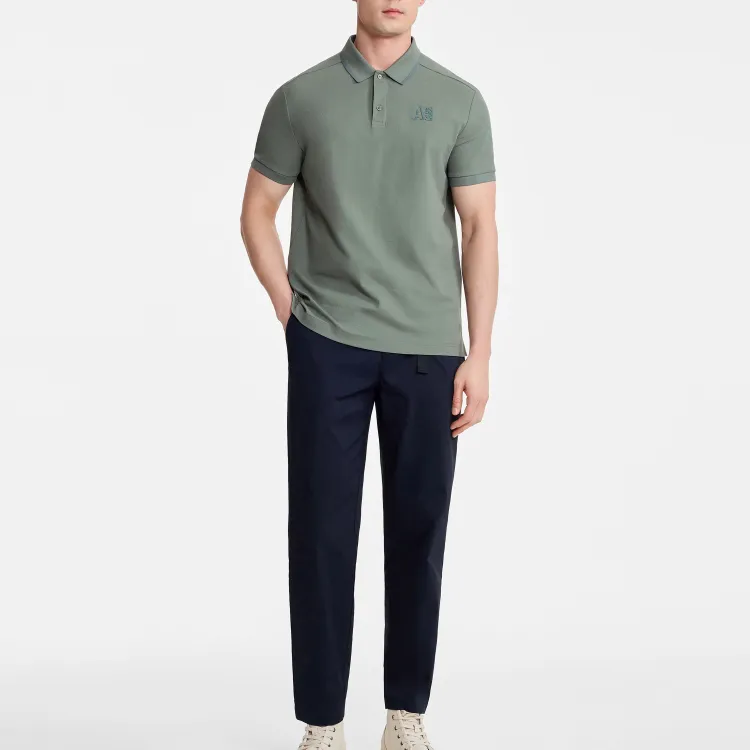 AIGLE DFT SORONA Polo Shirt Men's Rosemary Green-2