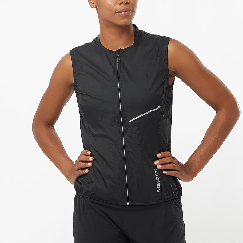 SALOMON Tank Tops Women's Pitch Black-3