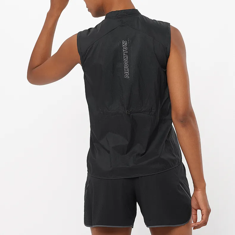 SALOMON Tank Tops Women's Pitch Black-4