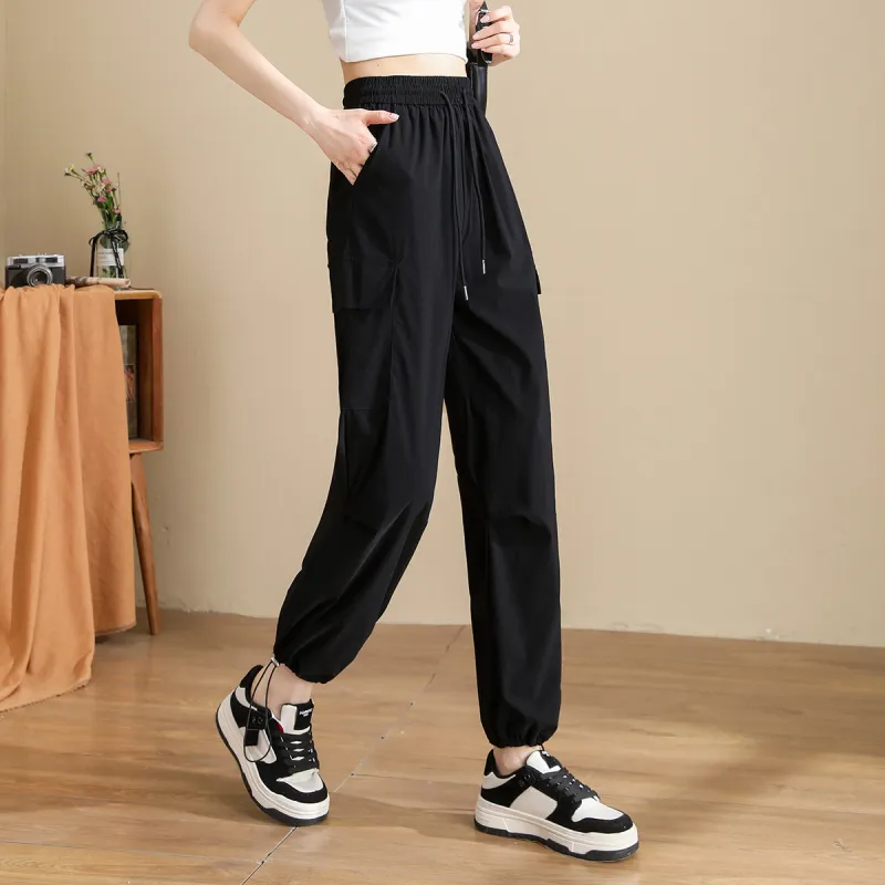 TERRE BLEUE Cargo Pants Women's Black-5