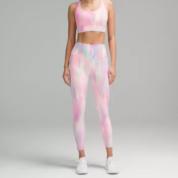 Lululemon Wunder Train Sports Pants Women's Psychedelic Facial Cleanser