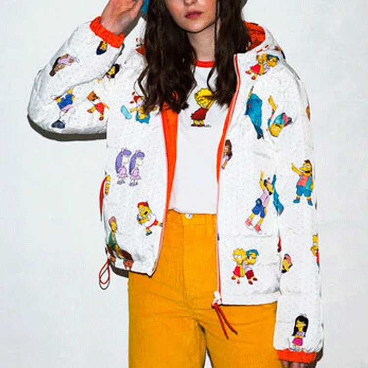 The Simpsons X Levis Jackets Women's White-3