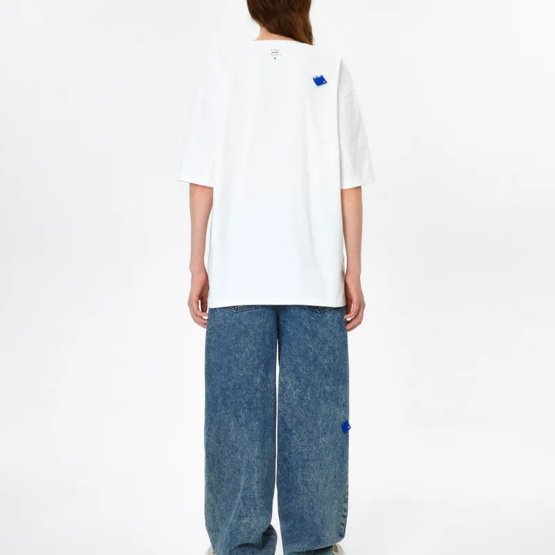 ADER ERROR Drop Shoulder Sleeve T Shirt Women's Ecru-3